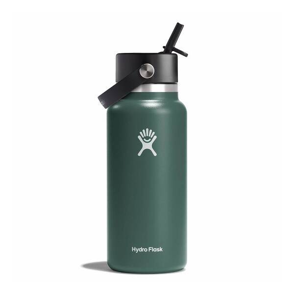 Hydro Flask 32oz wide mouth fir bottle with flex straw cap